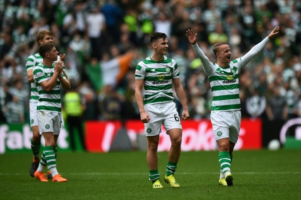 Celtic will face Hearts at Murrayfield. AFP