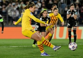 Alexia Putellas scored the equaliser on Tuesday as Barcelona beat Real Madrid 3-1.AFP
