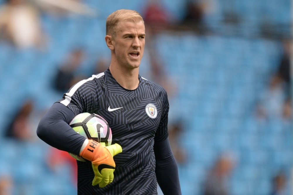 Hart makes a rare start for Manchester City. AFP