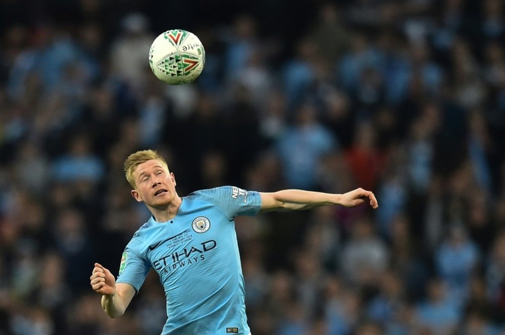De Bruyne has endured a difficult season with Manchester City. AFP