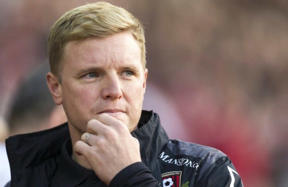 Eddie Howe es el entrenador actual del Bournemouth. AFP