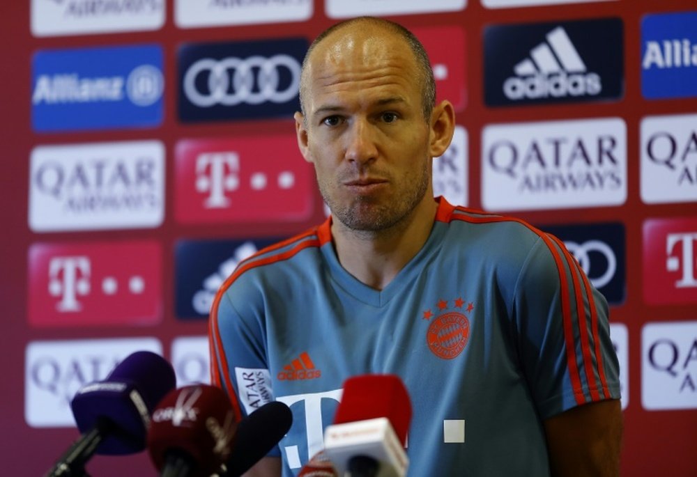 Robben a voulu parler de son aventure avec Guardiola. AFP