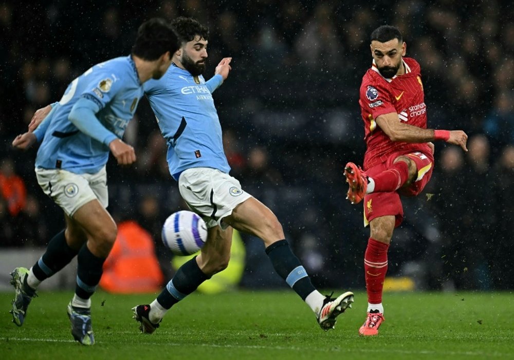 Salah received Ballon d'Or shouts from former striker Sturridge. AFP