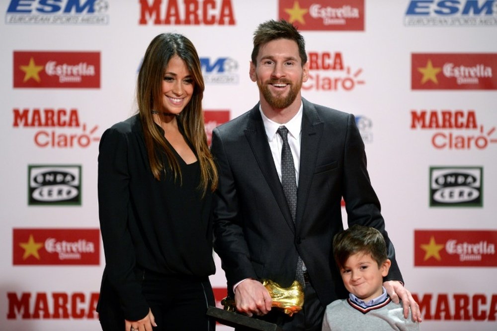 Messi, un tipo familiar. AFP