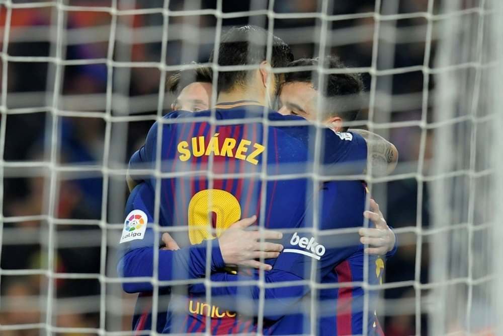 Barcelona em Málaga sem Messi. AFP