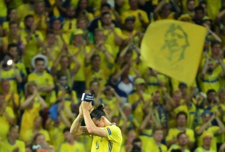 Ibrahimovic, a un paso de hacer historia con la Selección de Suecia. AFP