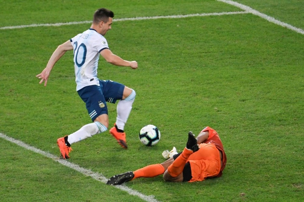 Pochettino no entiende la llamada de Argentina al tocado Lo Celso. AFP