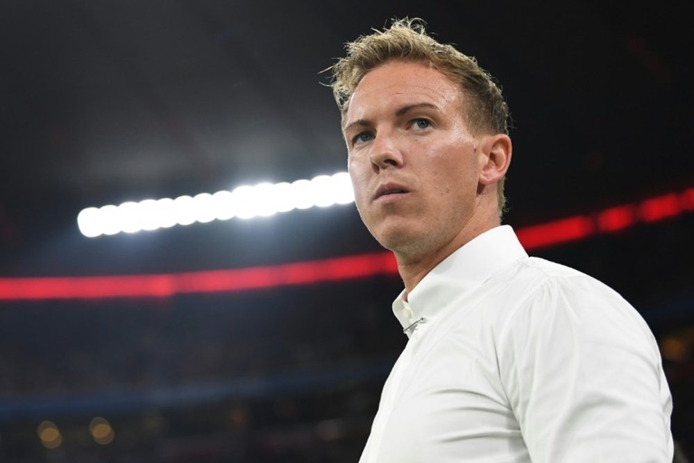 Nagelsmann se convirtió en el técnico más joven de la historia de la Champions. AFP