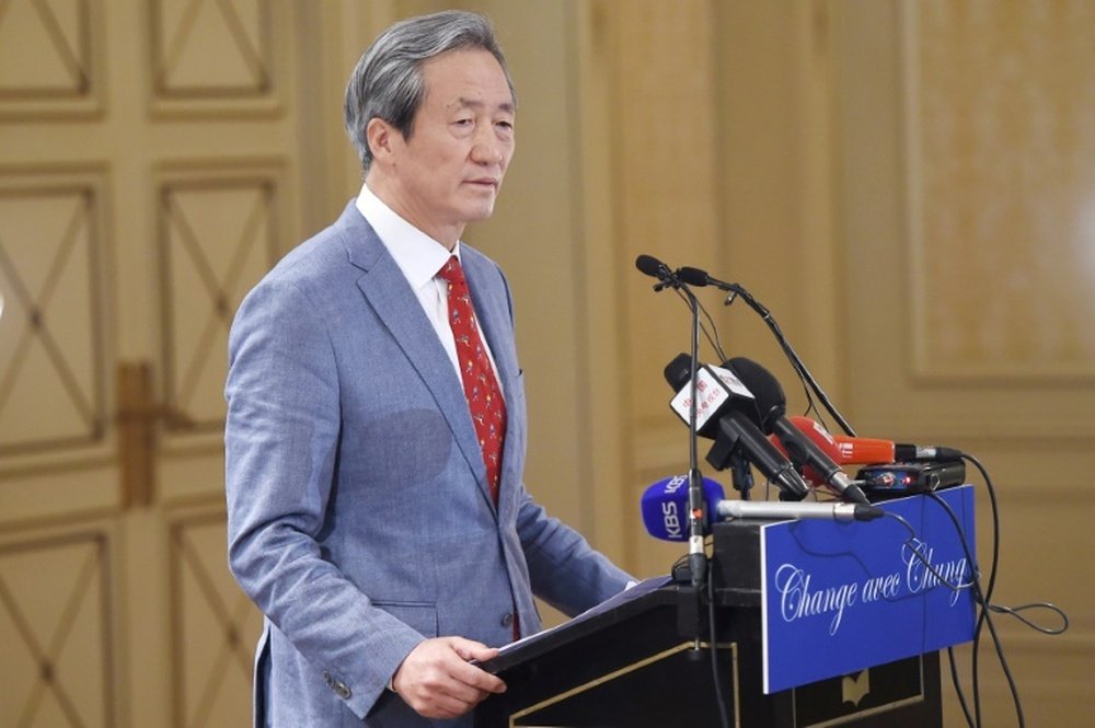 FIFA presidential candidate Chung Mong-Joon, pictured on August 17, 2015, has been subjected to attacks in the German press, who have not cited their source
