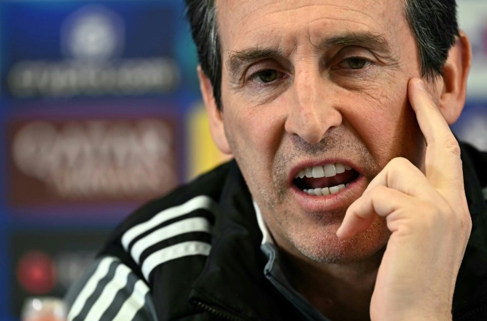 Emery s'est exprimé avant le match retour de Villa contre le PSG. AFP
