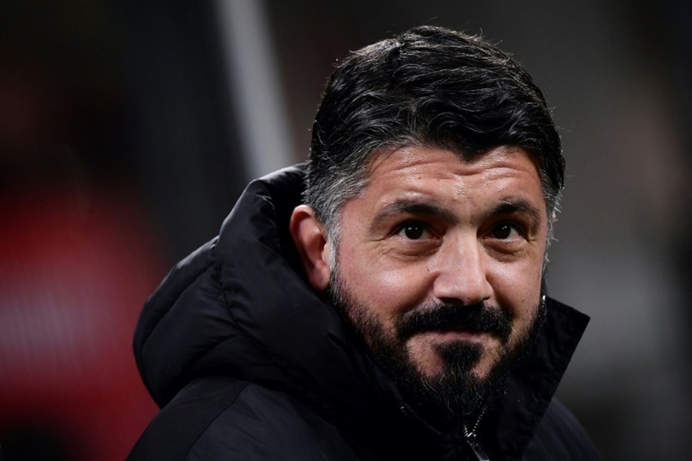 Genaro Gattuso will leave at the end of the season. AFP