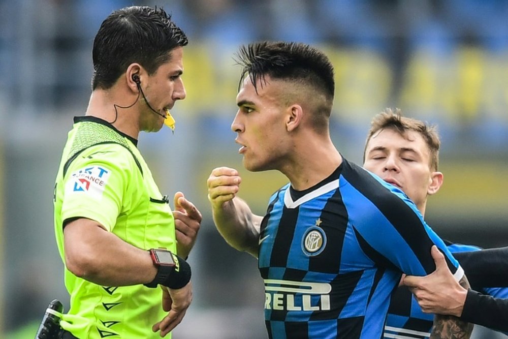 Lautaro Martinez manquera le derby contre Milan. AFP