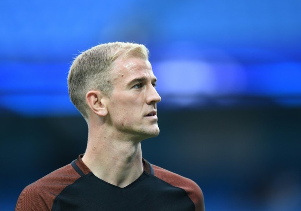 Hart has been dropped from the Manchester City starting XI. AFP