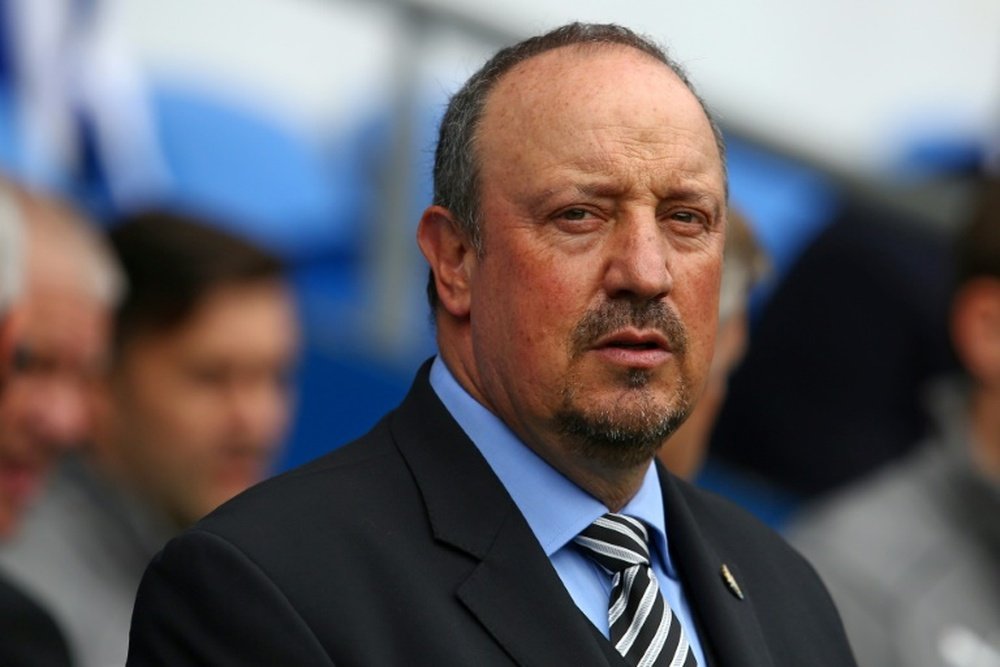 Noche para olvidar del Newcastle de Benítez. AFP