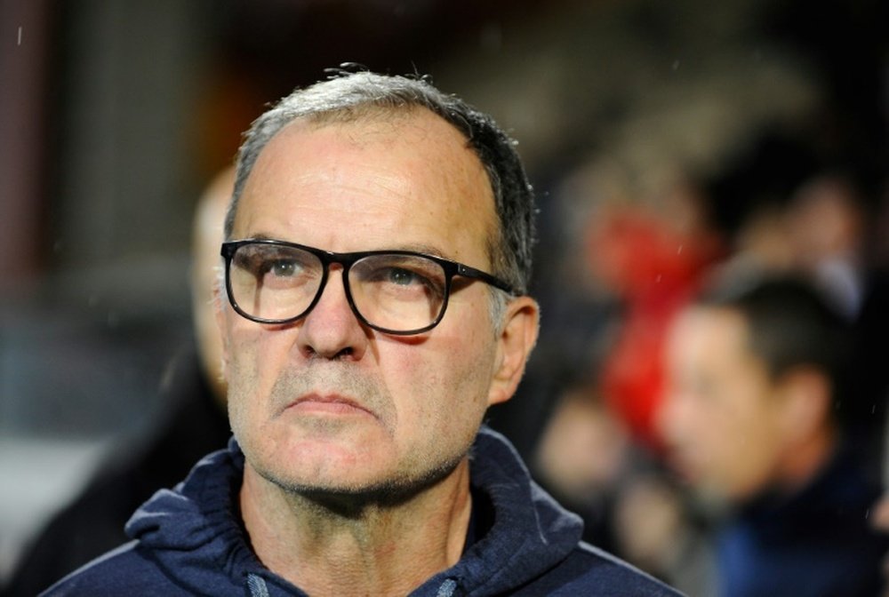 Marcelo Bielsa n'a pas apprécié la question d'un journaliste. AFP