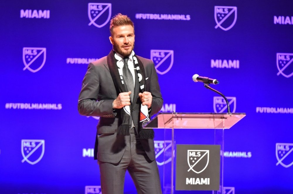 Beckham is forming a new team. AFP
