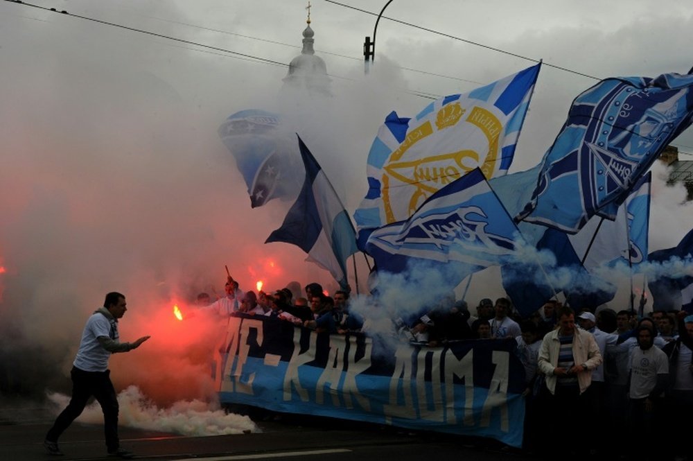 Los ultras del Zenit abandonaron su propio estadio en señal de protesta. AFP/Archivo
