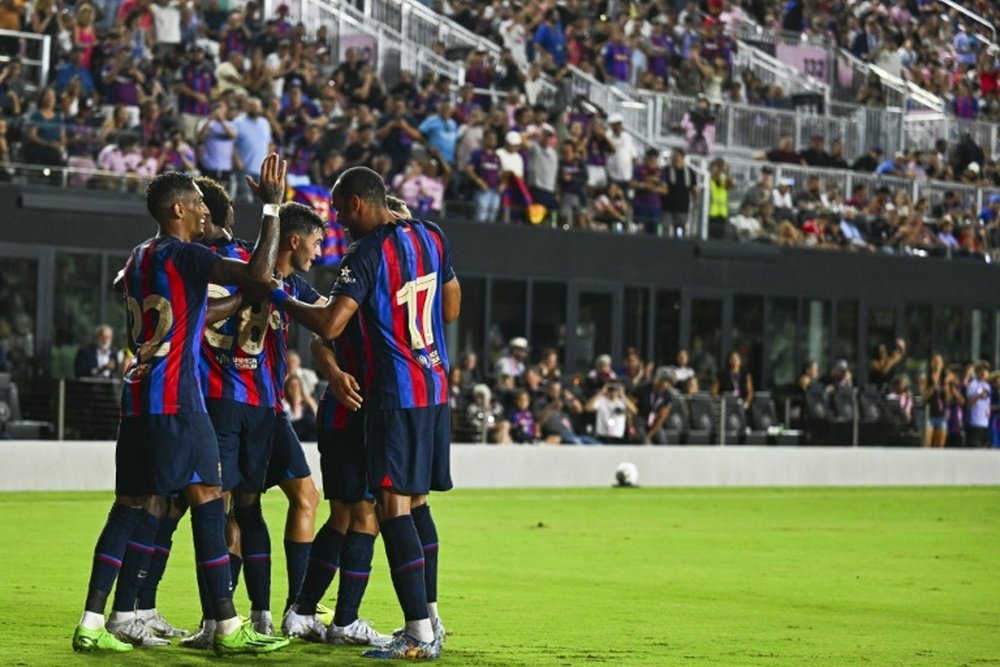 El Barça goleó por 0-6 al Inter Miami. AFP