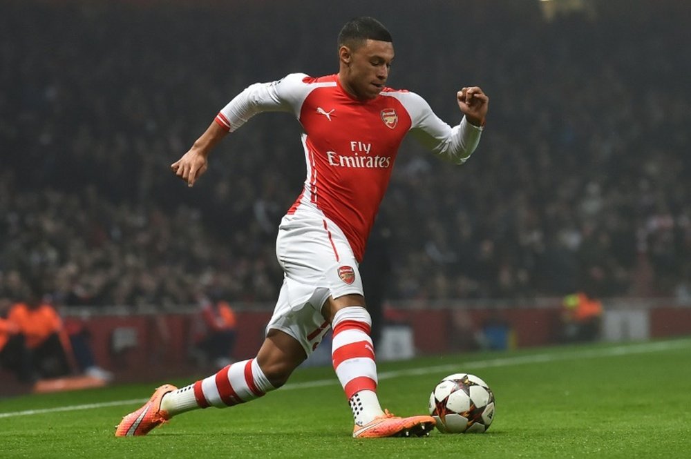Oxlade-Chamberlain has struggled for game time so far this season. AFP