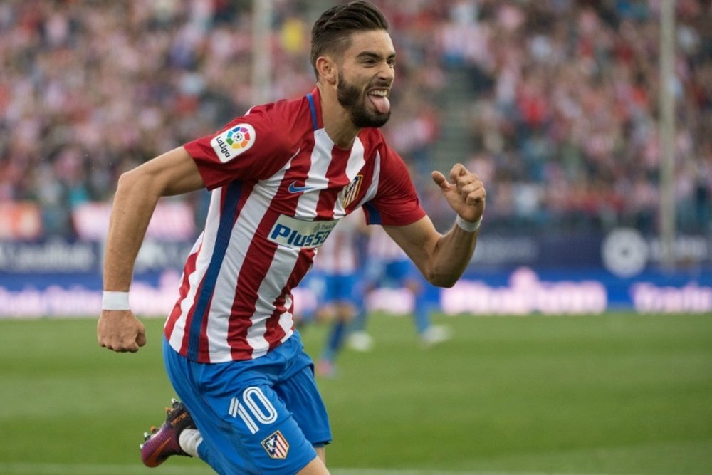 Carrasco repasa su momento en el Atlético. AFP