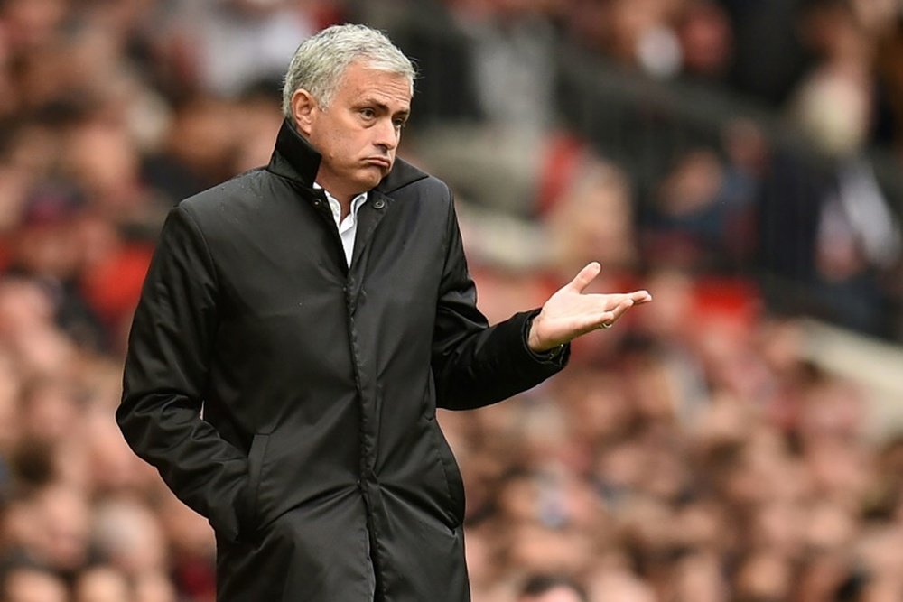 Mourinho has condemned his players following the 2-1 defeat. AFP
