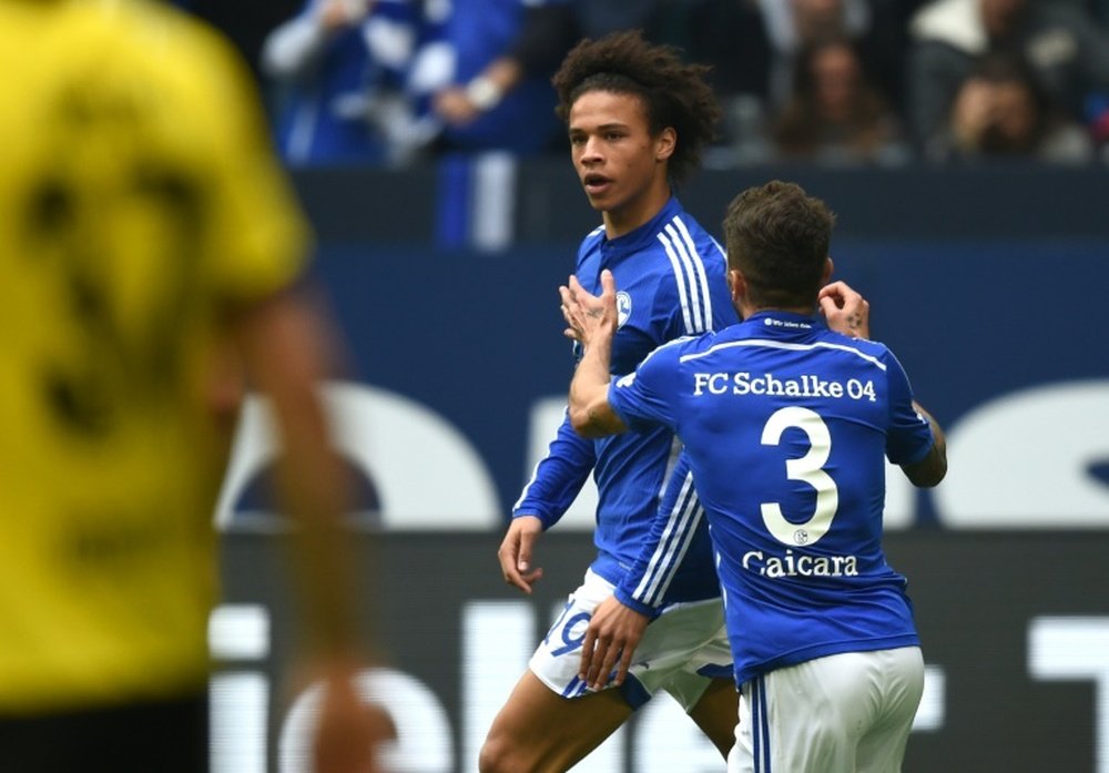 Leroy Sané está cerca de firmar con el City. AFP