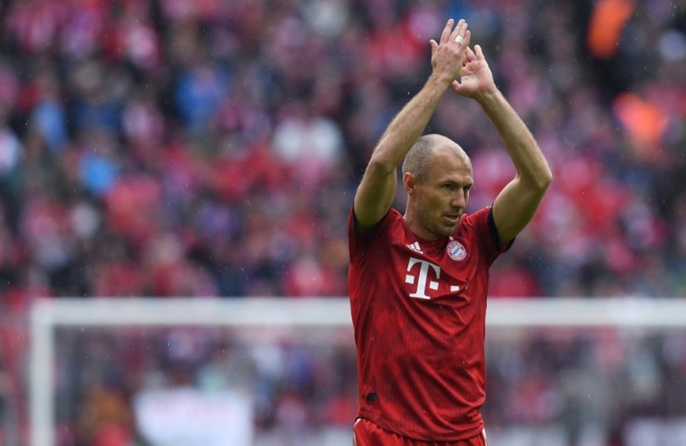 Robben está na mira do Benfica e pode ser reforço para a próxima época. AFP
