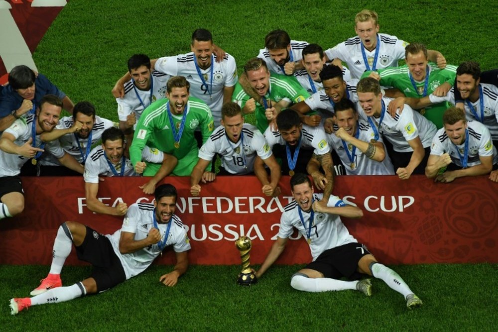 Alemania acaparó casi todos los premios, individuales o colectivos, de la Confederaciones. AFP