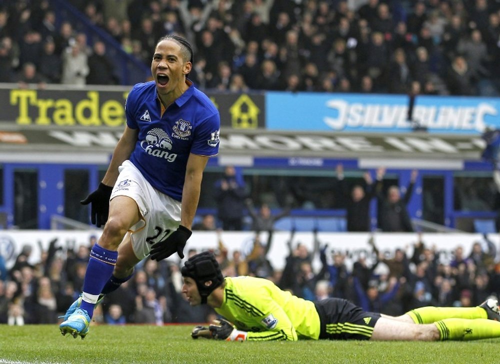 Evertons South African midfielder Steven Pienaar (left) managed just 11 appearances last term, missing the whole of the season half of the campaign due to injury, and he is already struggling with more fitness problems