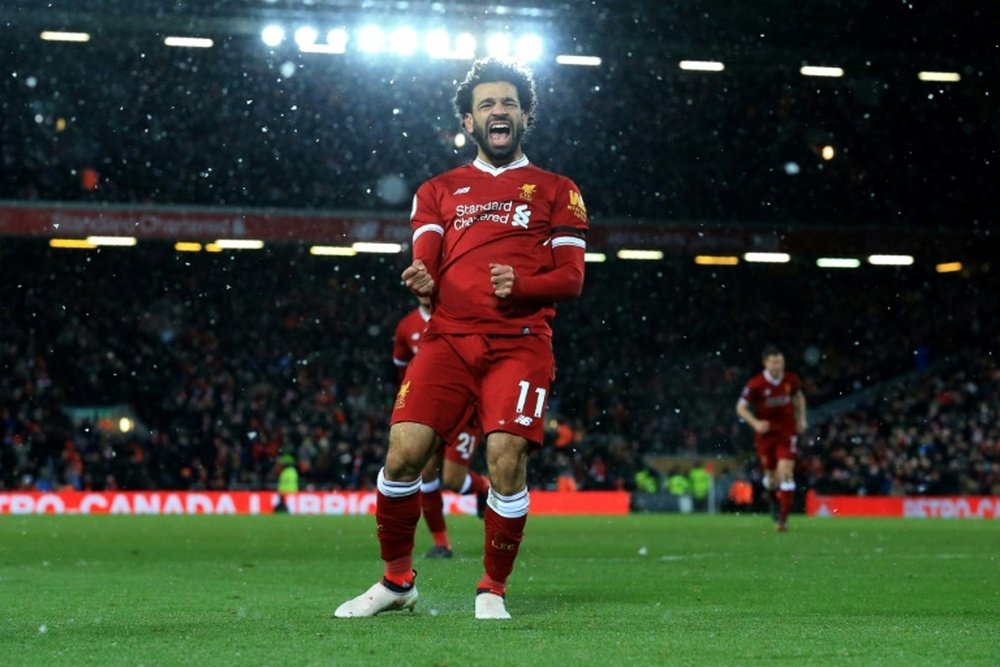 Salah has had an incredible season at Liverpool. AFP
