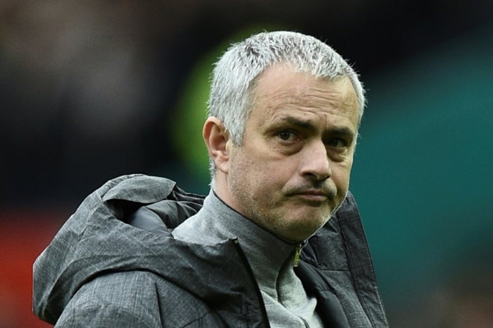 Manchester Uniteds Portuguese manager Jose Mourinho