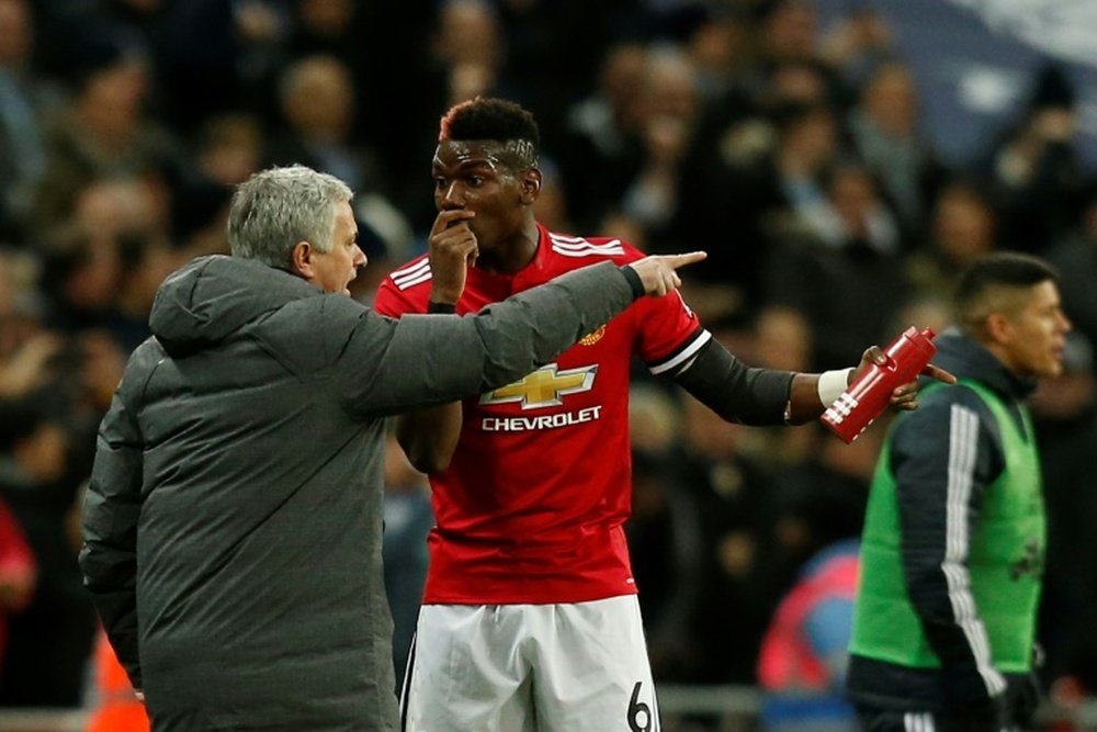 Pogba y Mourinho, una relación de amor y odio. AFP