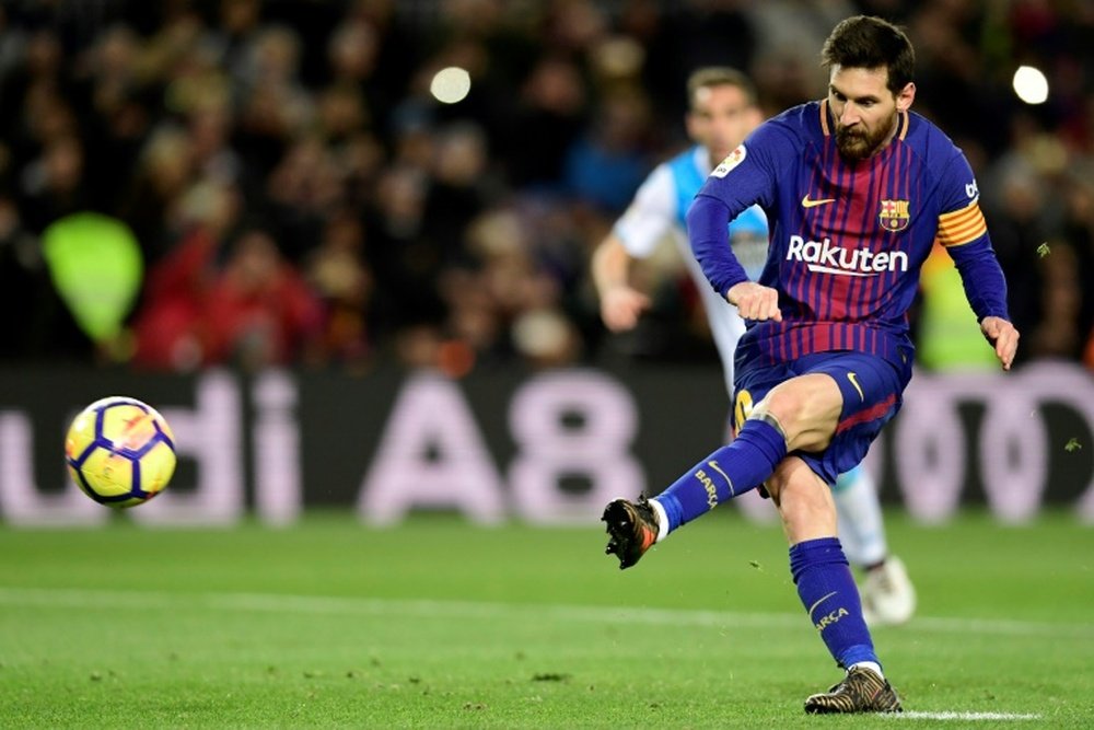 Messi connaît son talon d'Achille. AFP