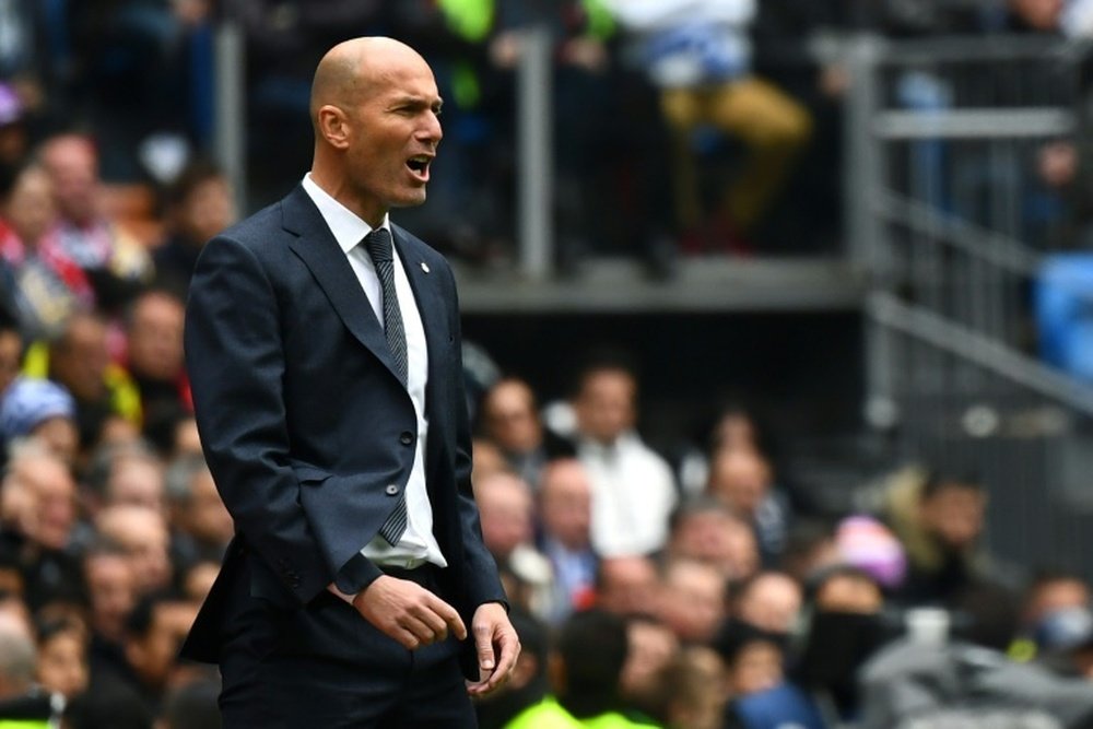 Zidane ya es el sexto entrenador con más partidos en Liga. AFP