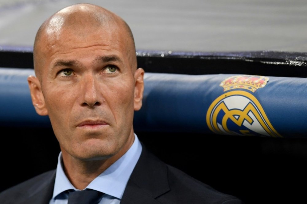 Real Madrid coach Zinedine Zidane joked that he was jinxed. AFP
