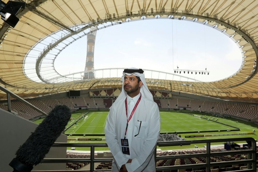 Nasser Al-Khater responded to claims that the World Cup could be taken away from Qatar. AFP