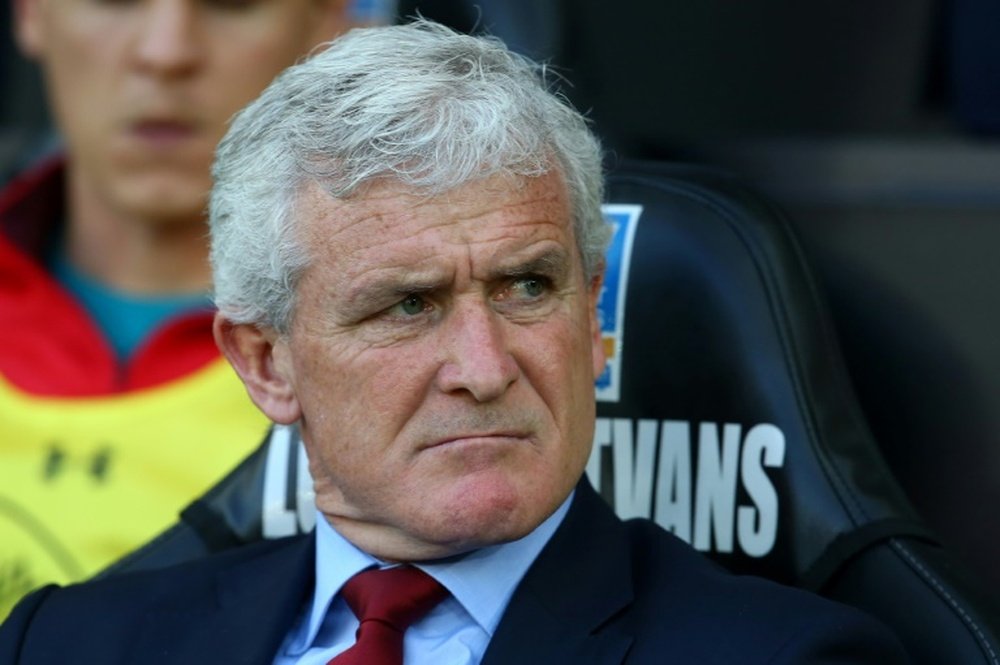 Hughes' Southampton sit 16th in the Premier League. AFP