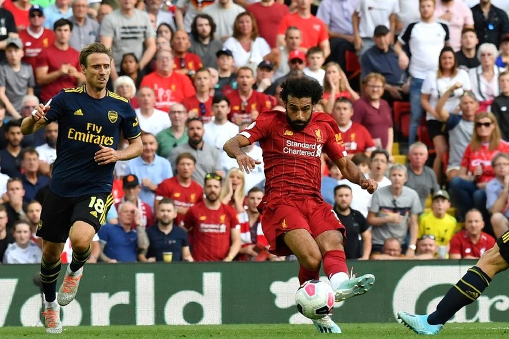 Anfield, o território dos pesadelos para o Arsenal. AFP