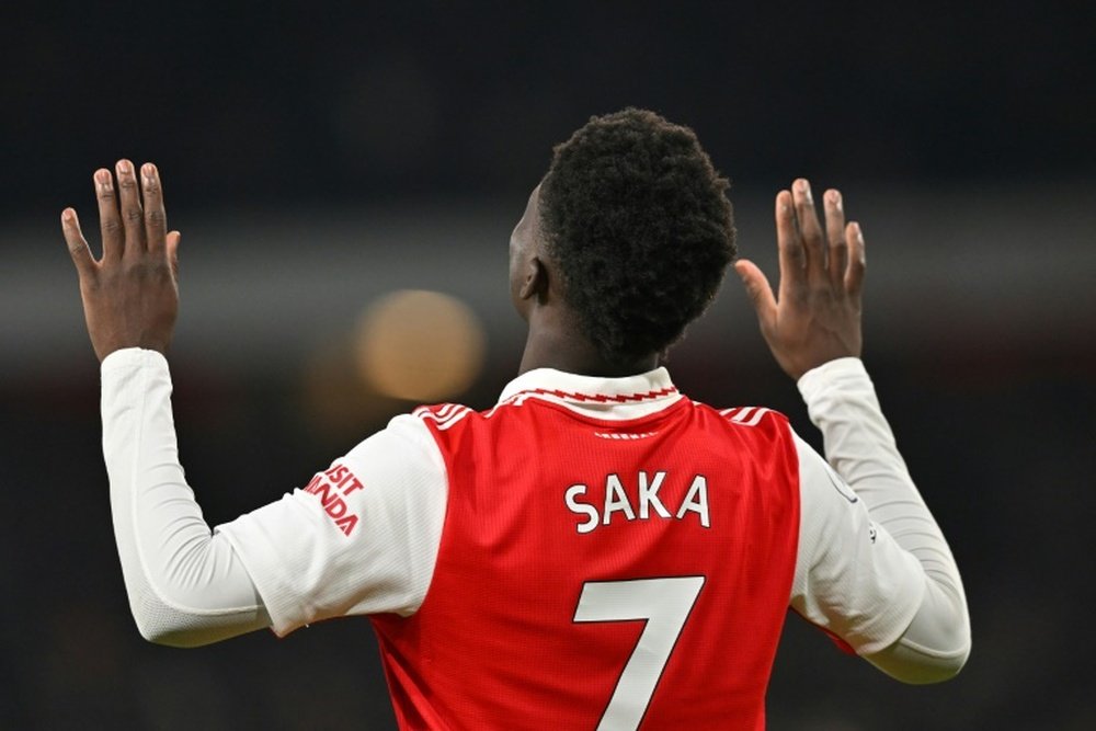 Keane praised Bukayo Saka. AFP
