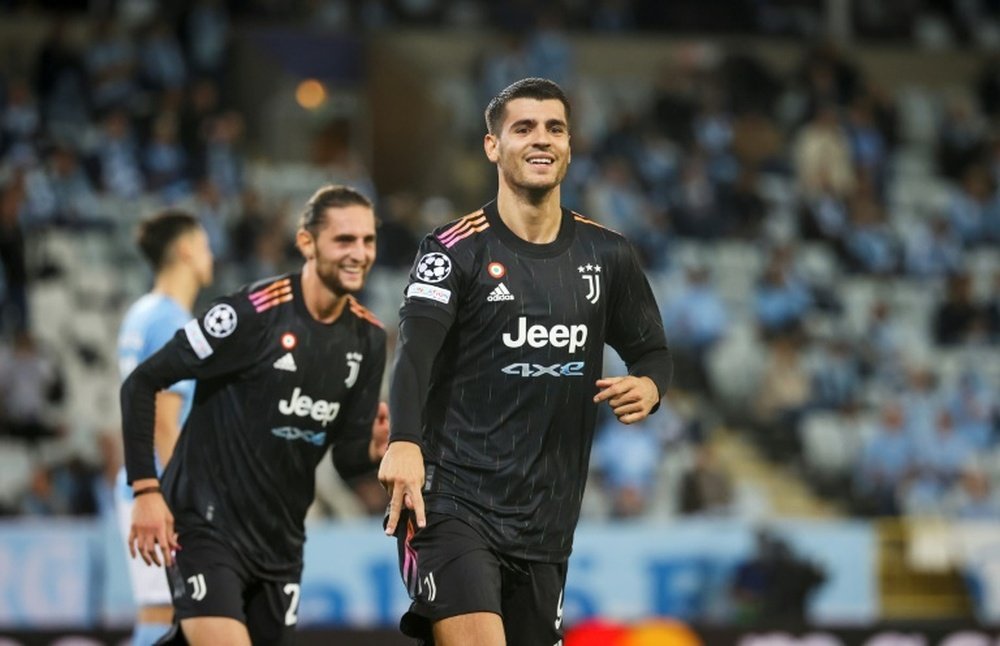 Álvaro Morata lleva tres goles en cinco partidos esta temporada. AFP