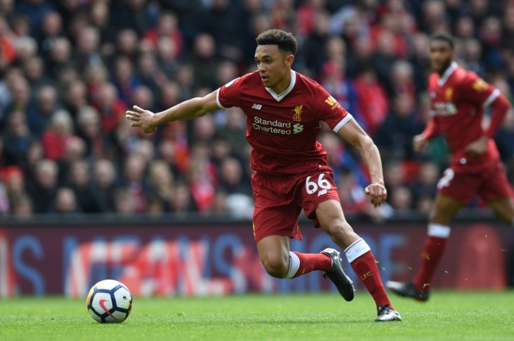 Alexander-Arnold goes from strength to strength. AFP