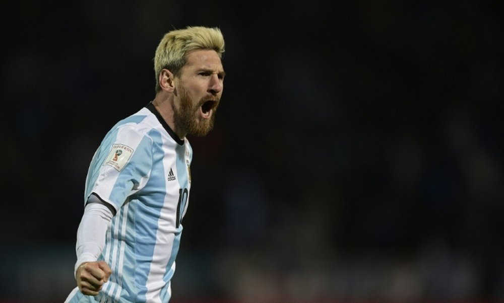 Lionel Messi, pictured on September 1, 2016, is suffering from a groin injury