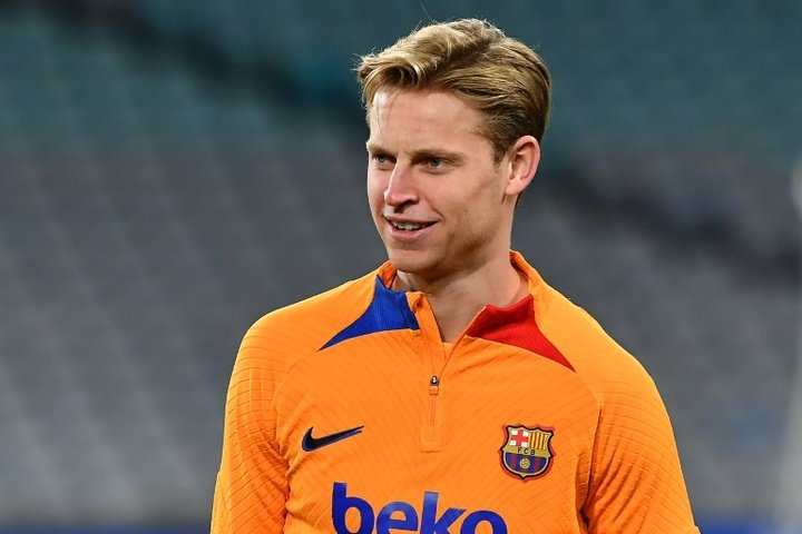 A Qatari fan called for Frenkie de Jong to move to Liverpool. AFP