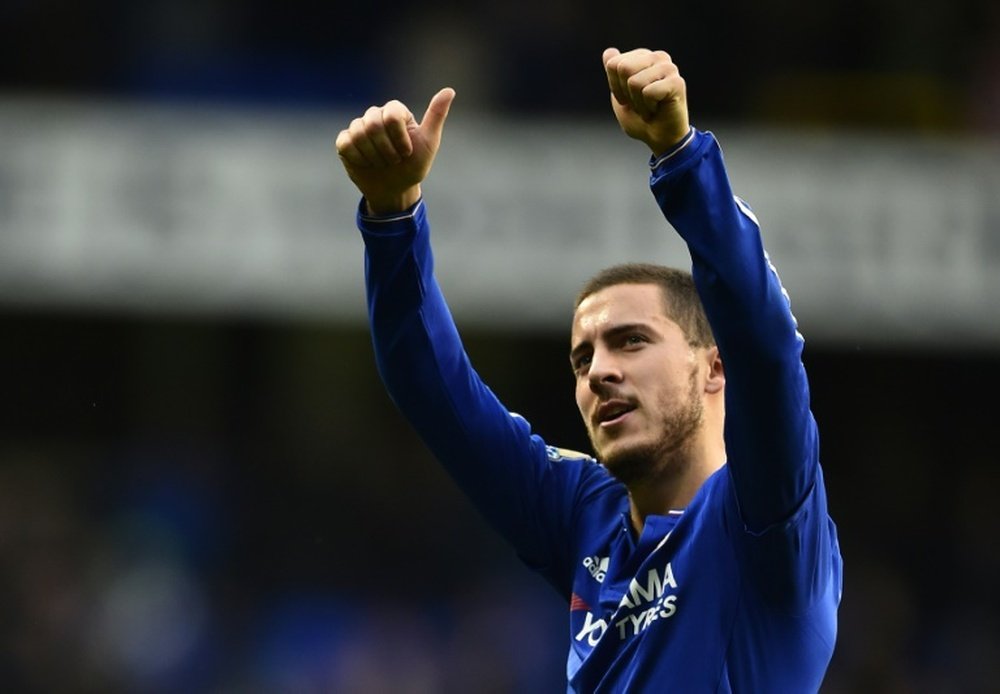 Eden Hazard scored Chelsea's equaliser against Spurs on May 2. BeSoccer