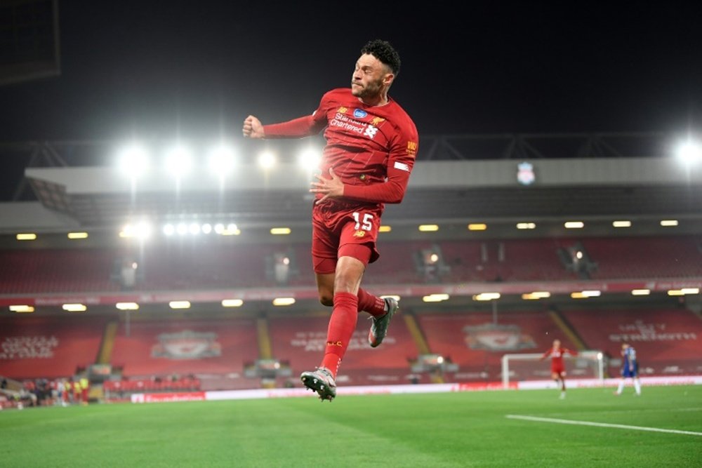 Oxlade-Chamberlain, en la rampa de salida. AFP