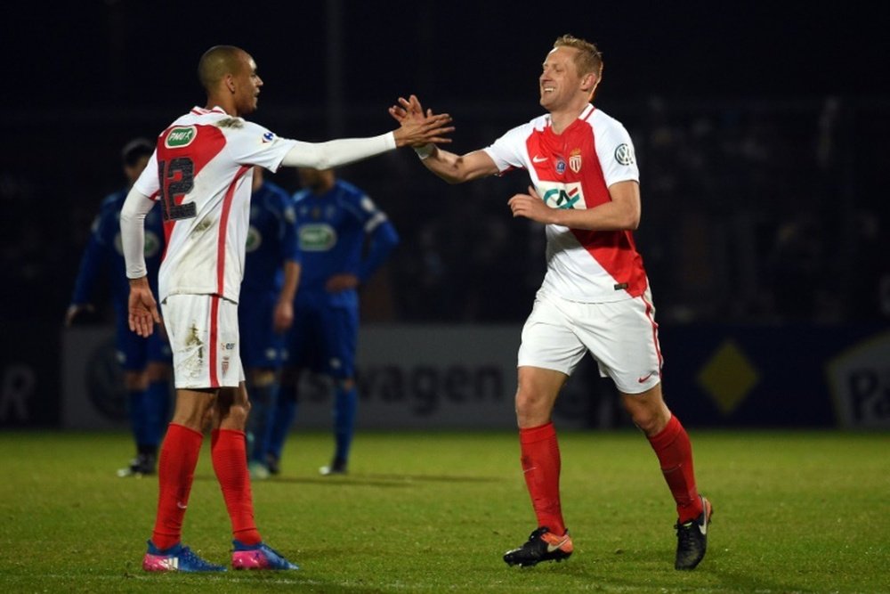 Monaco defender Kamil Glik (right). AFP