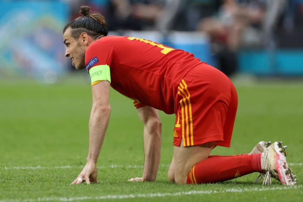 Gareth Bale was not happy at being asked about his future. AFP