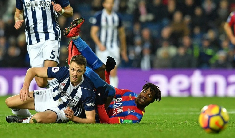 Evans could leave West Brom for just £3m if the club are relegated at the end of the season. AFP