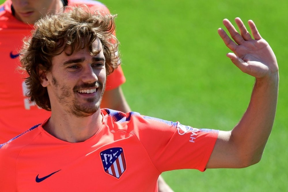 Griezmann claims he was told he had to say farewell in a video. AFP