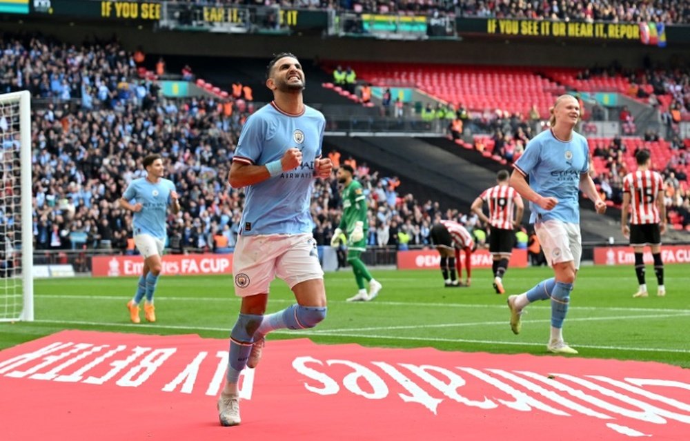 Mahrez has scored 78 goals for Man City. AFP